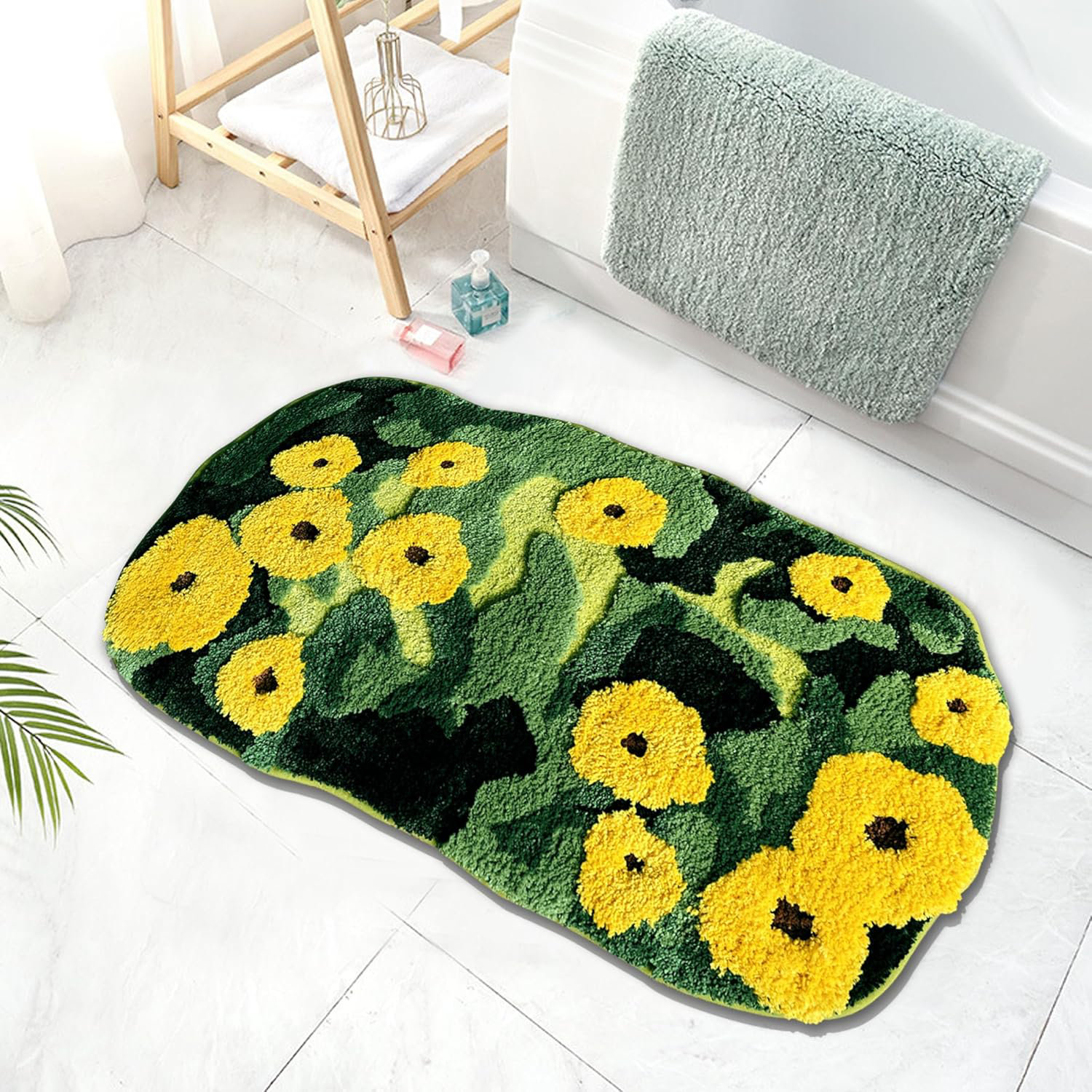 Red Barrel Studio® Soft Shag 3D Stereo Moss Tufted Rug 20"×35" Cute ...